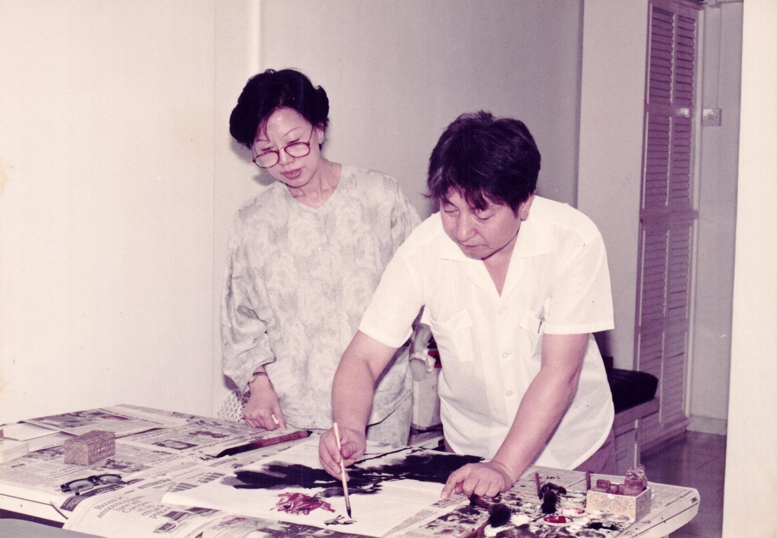 Wong Soo Yen with Artist Instructor